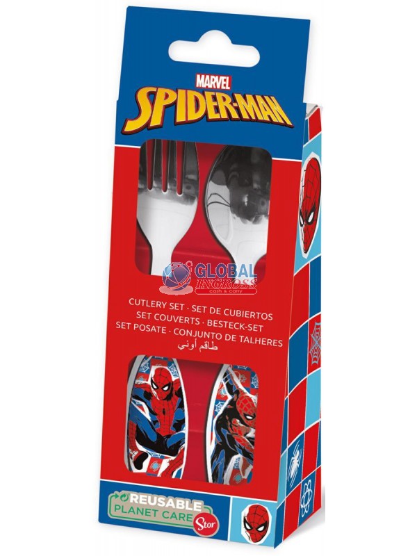 POSATE ACCIAIO SPIDERMAN