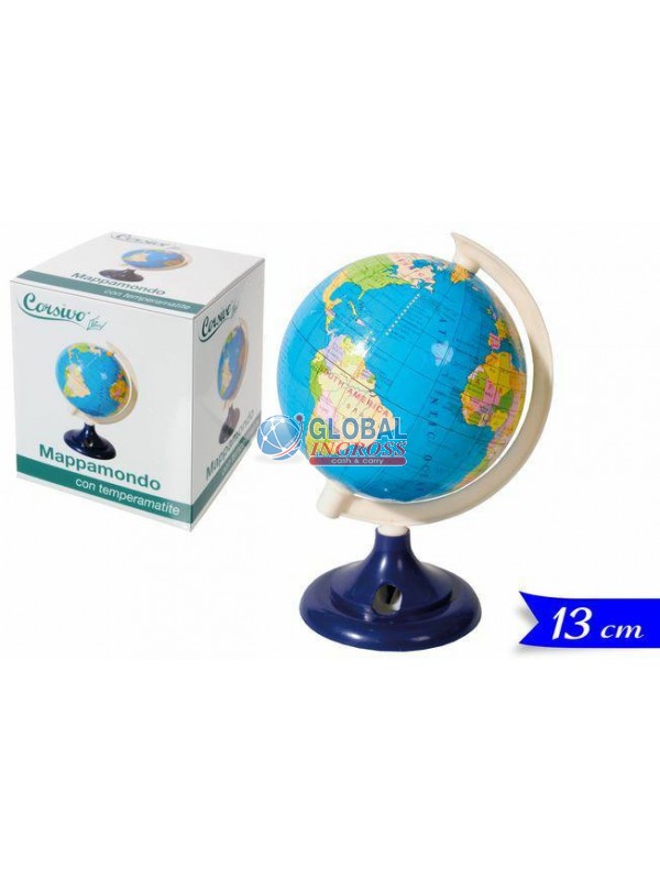MAPPAMONDO 13cm C/AFFILAMATITE
