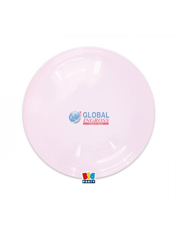 PALLONCINO BUBBLE 18'/45cm CRYSTAL ROSA
