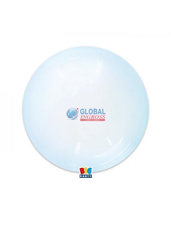PALLONCINO BUBBLE 18'/45cm CRYSTAL CELESTE