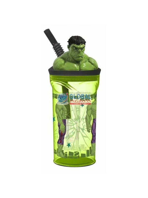 BICCHIERE 3D C/CANNUCCIA HULK