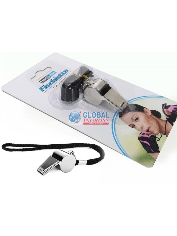 FISCHIETTO METALLO C/CORDA