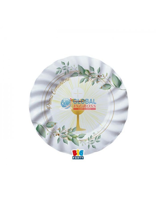 PIATTI COMUNIONE OLIVE GREEN 20cm 8pz