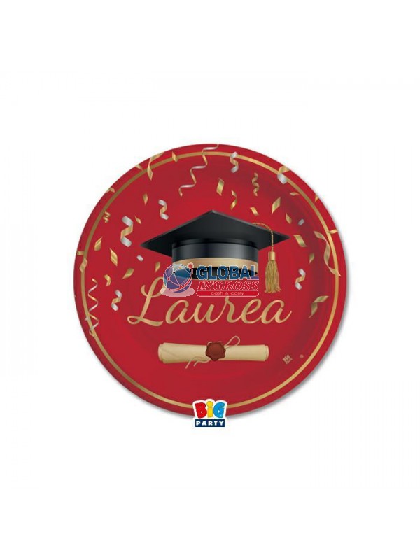 PIATTI LAUREA GLAMOUR 18cm 8pz .