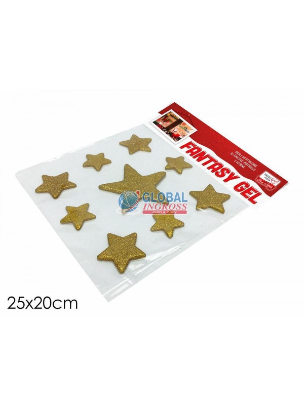 GEL STICKER STELLE ORO