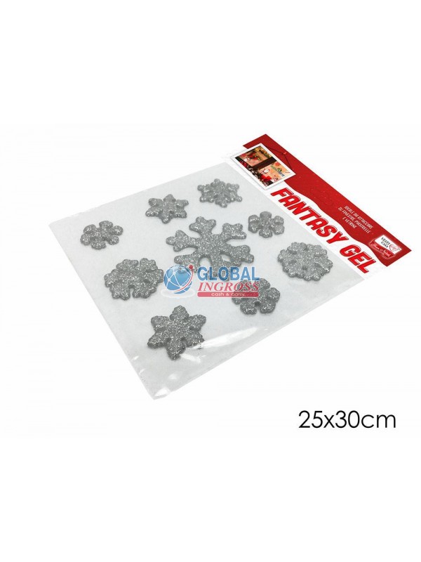 GEL STICKER STELLE SILVER