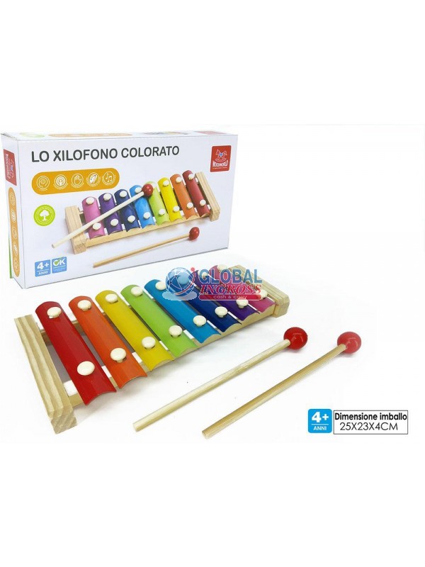 XILOFONO COLORATO LEGNO