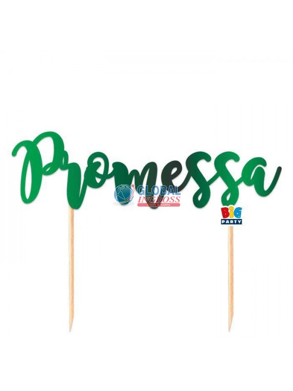 CAKE TOPPER PROMESSA 20x15cm