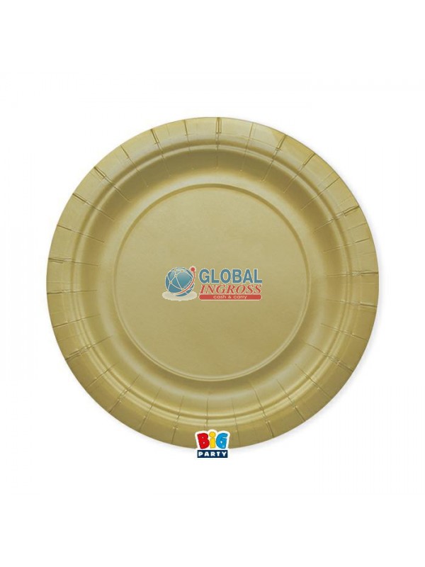 PIATTI ECOLOR 24cm ORO MATT 25pz