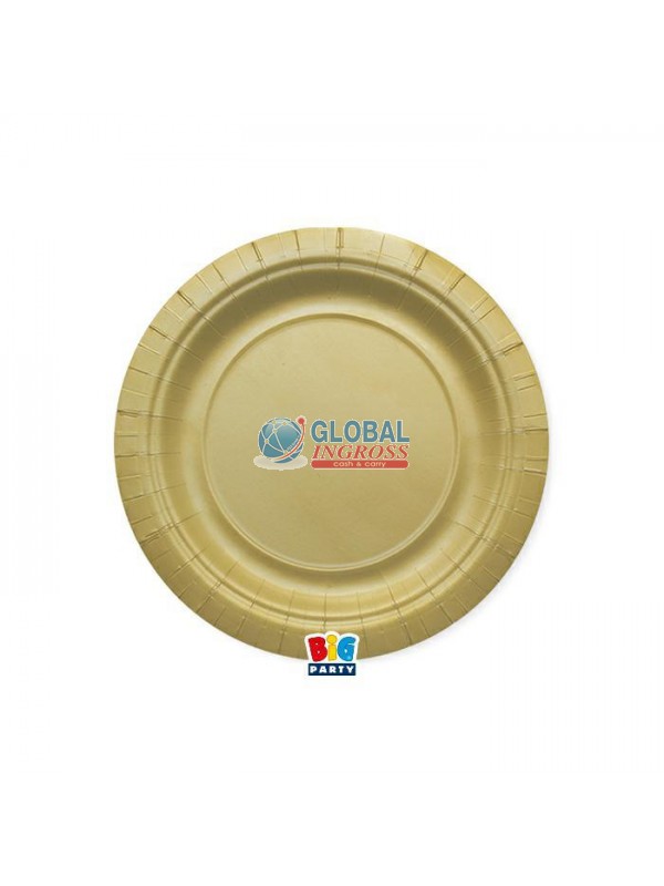 PIATTI ECOLOR 18cm ORO MATT 25pz