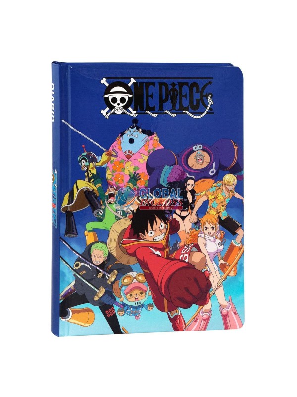 DIARIO ONE PIECE BLU STD