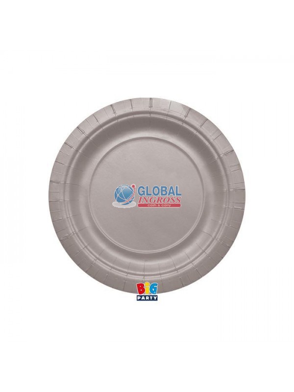 PIATTI ECOLOR 18cm ARGENTO MATT 25pz