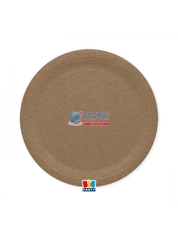 PIATTI ECOLOR 24cm KRAFT 25pz