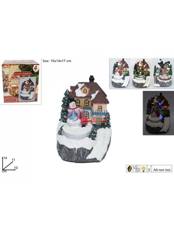 GIOSTRINA SCENARIO CASETTA C/LUCI E MUSICA