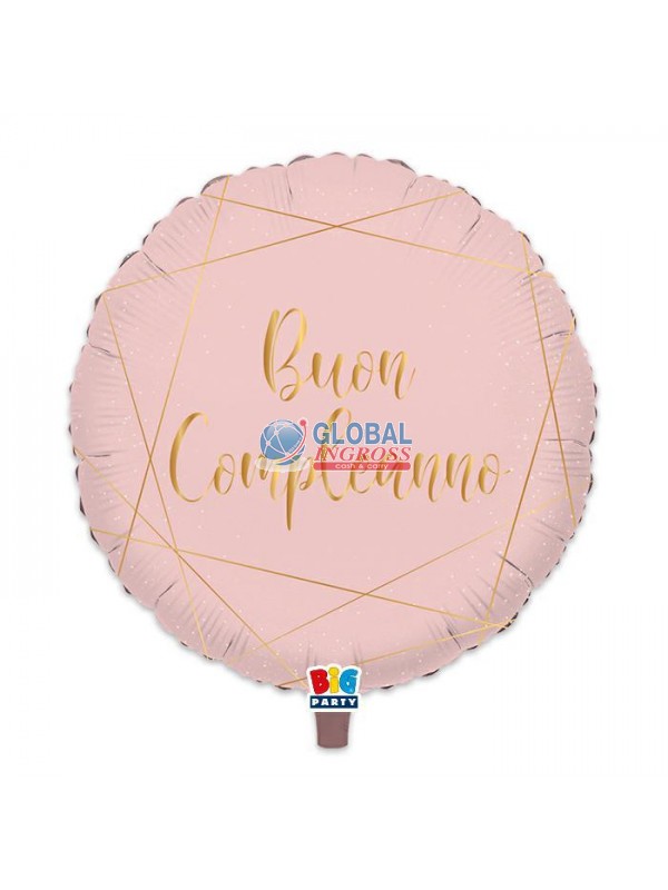 MYLAR 45cm COMPLEANNO ROSE GOLD