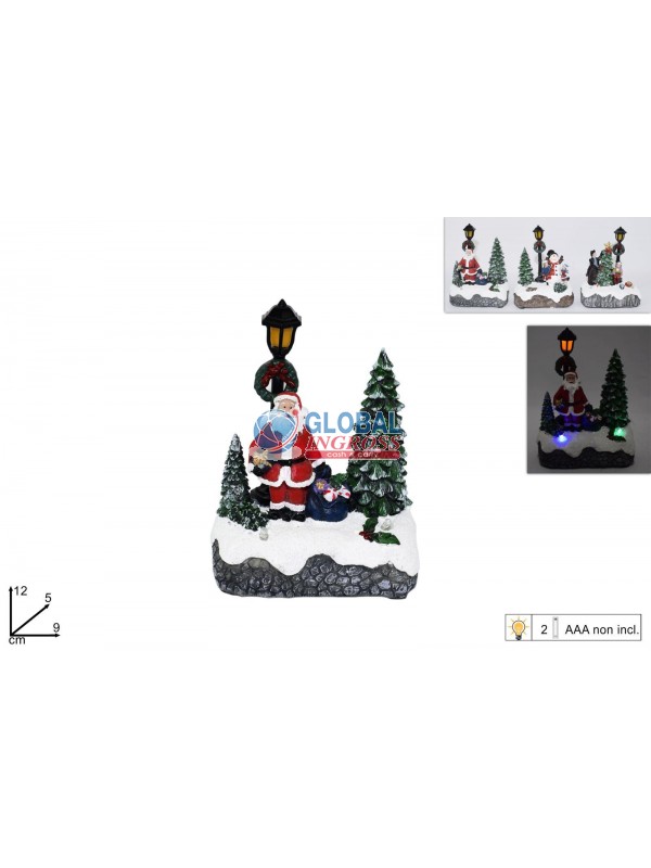 GIOSTRINA PERSONAGGIO C/LAMPIONE LUMINOSO