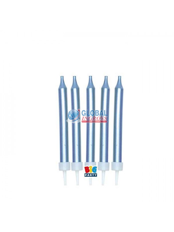 CANDELINE MATITA MINI METAL AZZURRO 5pz 9cm