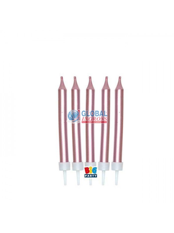 CANDELINE MATITA MINI METAL ROSE GOLD 5pz 9cm