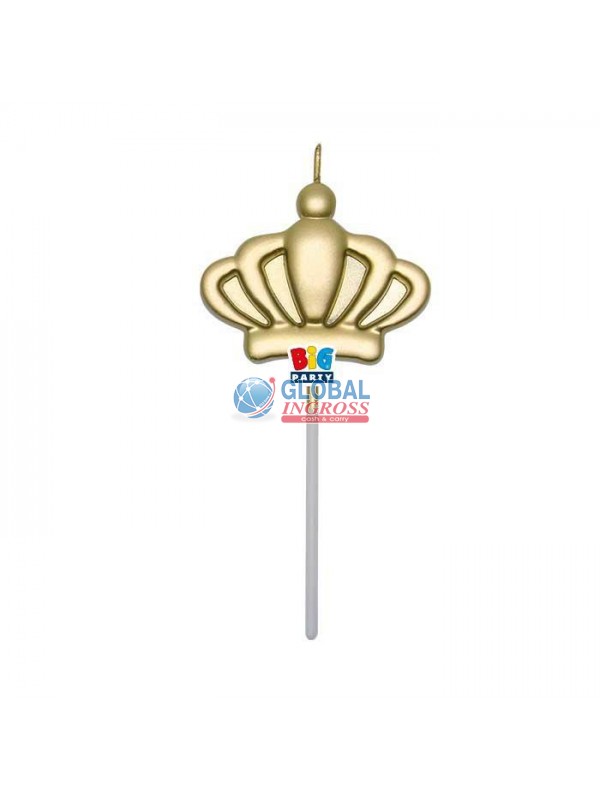 CANDELINA CORONA ORO PICK 12cm