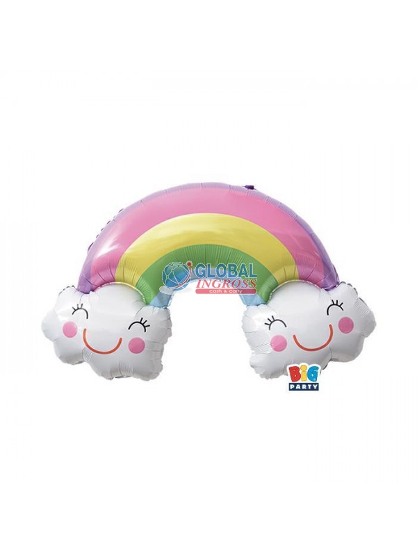 MYLAR RAINBOW CLOUD 80x50