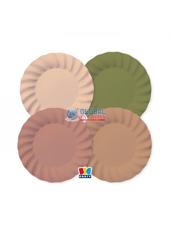 PIATTI WAVY MIX BOHO 8pz 20cm