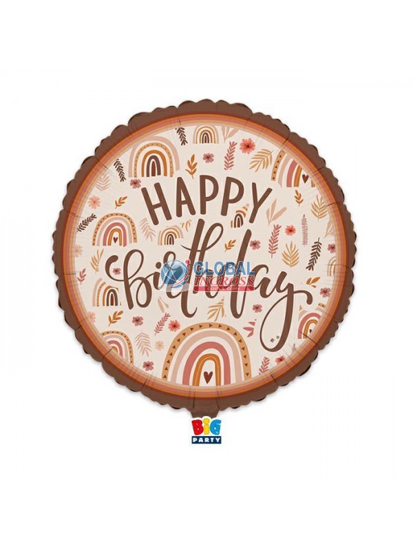 MYLAR 45cm BIRTHDAY BOHO