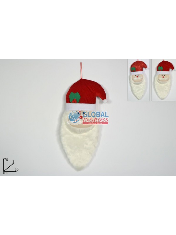VISO BABBO NATALE PELLICCIA