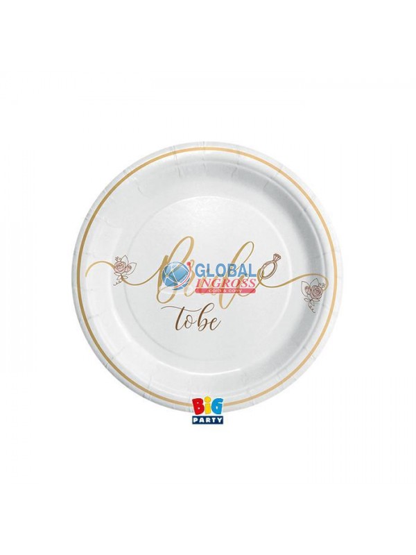 PIATTI BRIDE TO BE 8pz 18cm