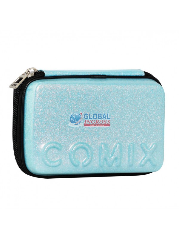 ASTUCCIO COMIX MAXI ZIPGLITTER BLU