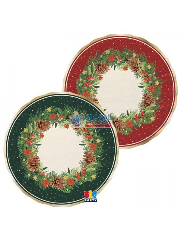 PARTY PIATTI NATALE TWINKLE 30cm 6pz MIX