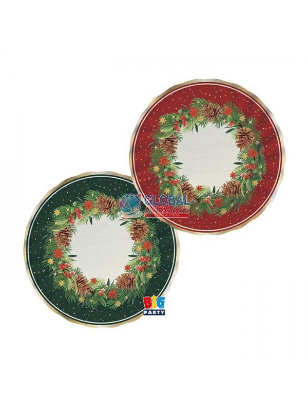 PARTY PIATTI NATALE TWINKLE 20cm 6pz MIX