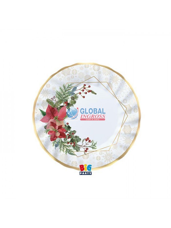 PARTY PIATTI NATALE ELEGANT 20cm 6pz