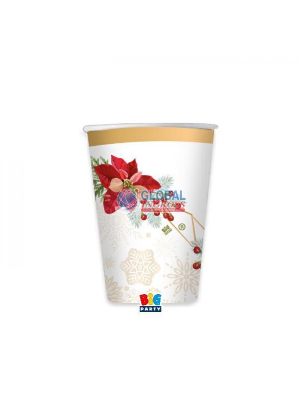 PARTY BICCHIERI NATALE ELEGANT 6pz