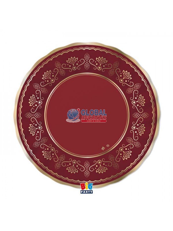 PIATTI ROYAL RED GOLD 30cm 6pz