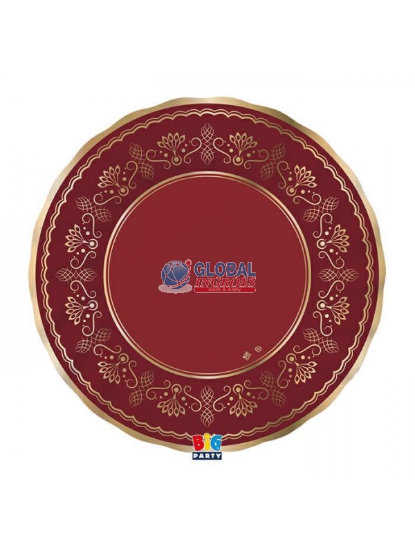 PIATTI ROYAL RED GOLD 25cm 6pz