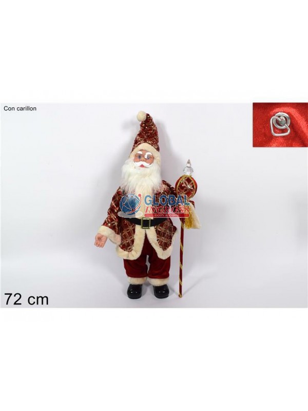 BABBO NATALE CARILLON 72cm ROSSO