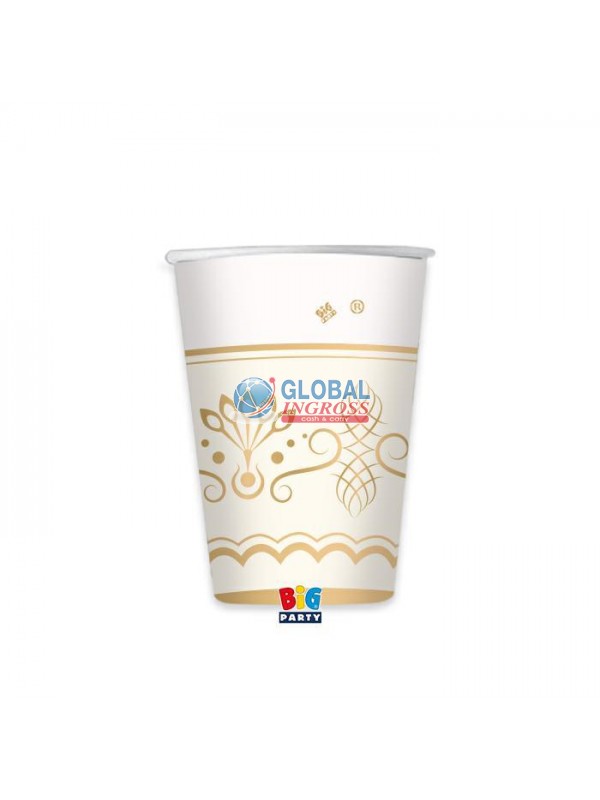 BICCHIERI ROYAL IVORY GOLD 6pz