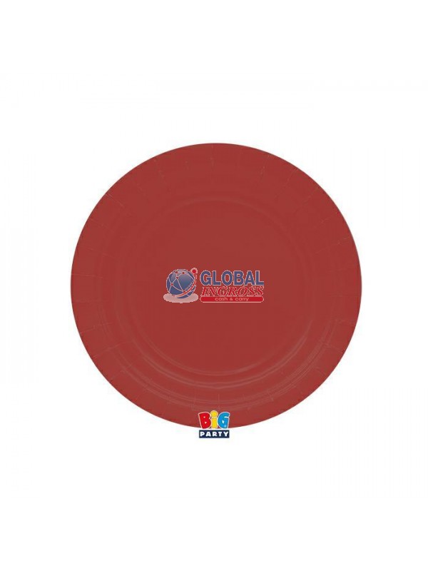 PIATTI ECOLOR 18cm ROSSO INTENSO 25pz