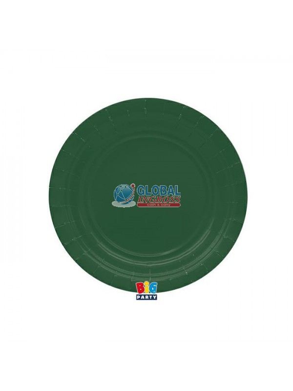 PIATTI ECOLOR 18cm VERDE FORESTA 25pz