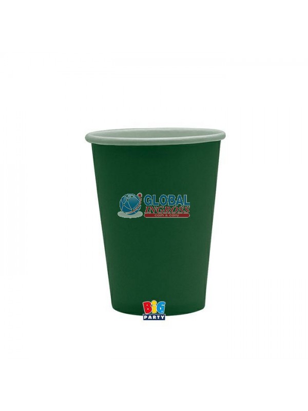 BICCHIERI ECOLOR VERDE FORESTA 200cc 25pz