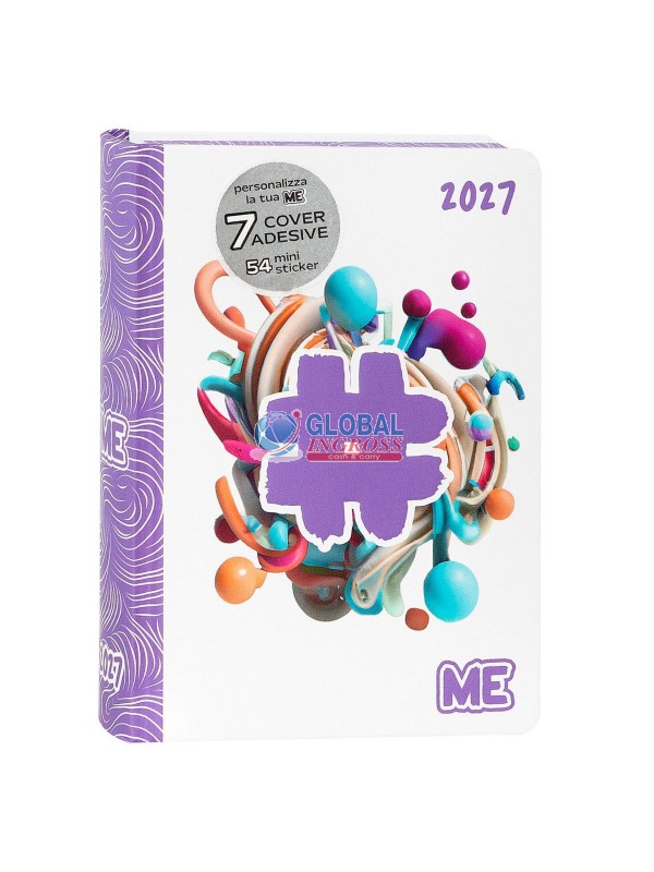 DIARIO ME 2027 MEDIUM HASHTAG LILAC COLOR