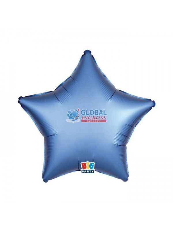 MYLAR STELLA 45cm BLU SATIN 18"