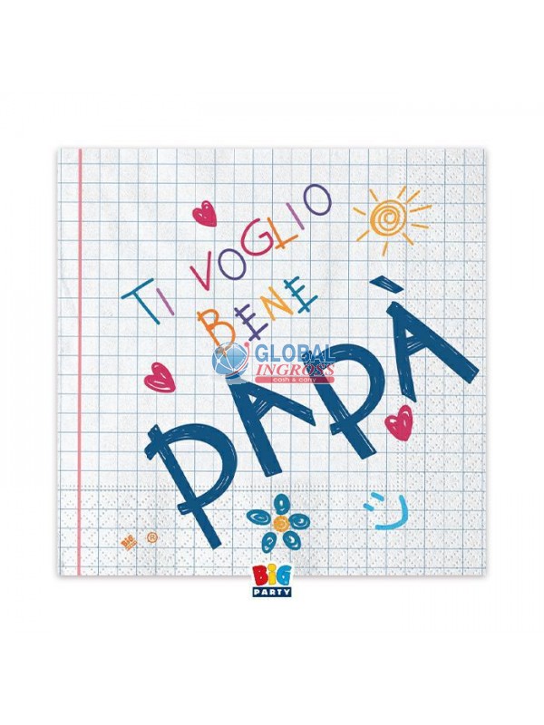 PARTY PAPA' TOVAGLIOLI 16pz 33x33