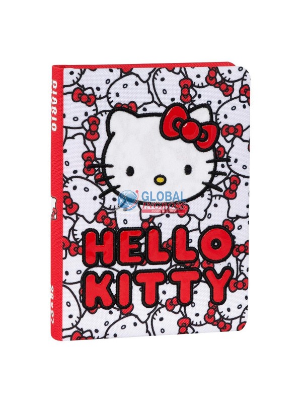 DIARIO HELLO KITTY 2027PATCH ALLOVER STD