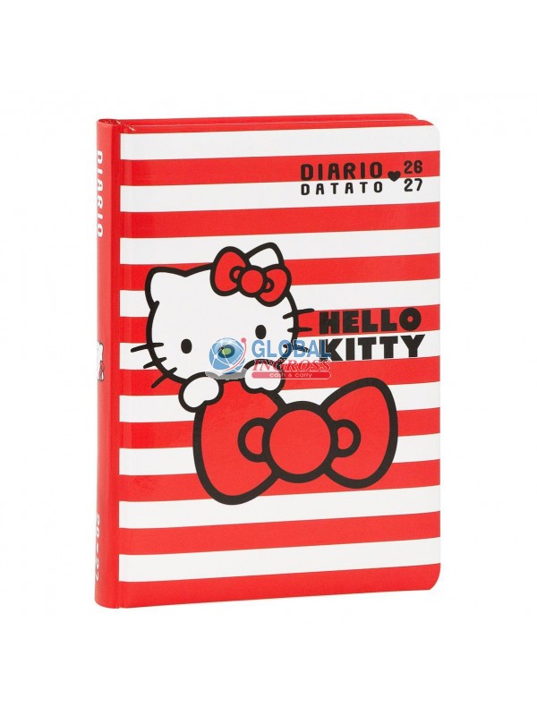 DIARIO HELLO KITTY 2027STRIPES STD