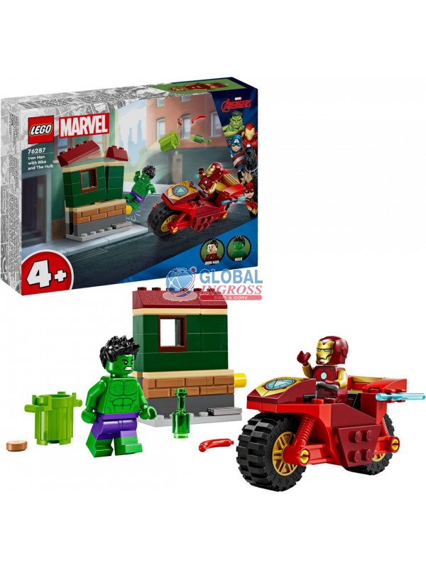 LEGO AVENGERS IRON MAN C/MOTO E HULK
