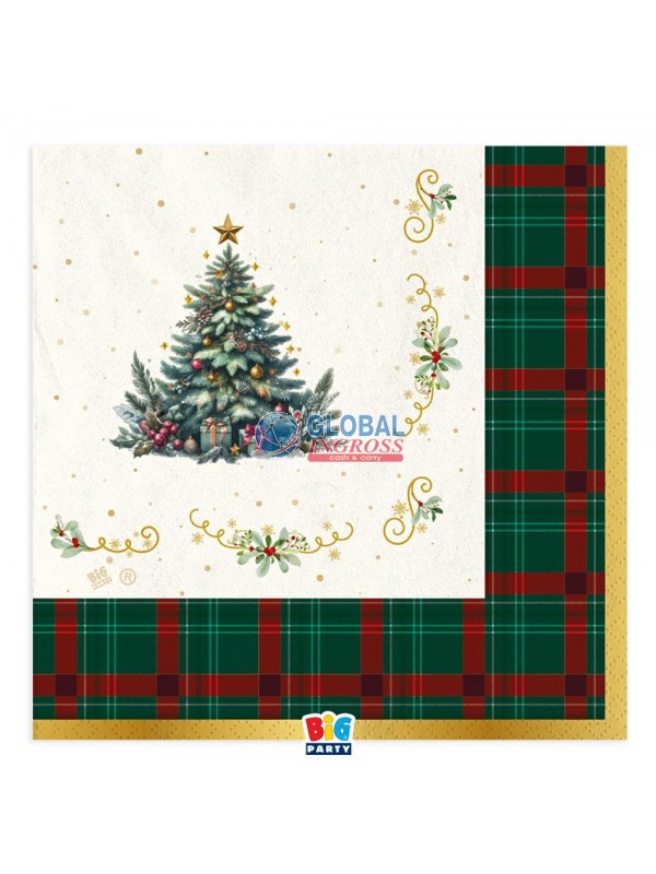 PARTY TOVAGLIOLI NATALETARTAN 16pz