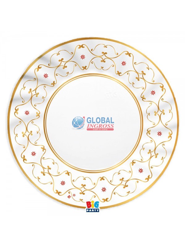 PARTY PIATTI NATALE GLAM 30cm 6pz