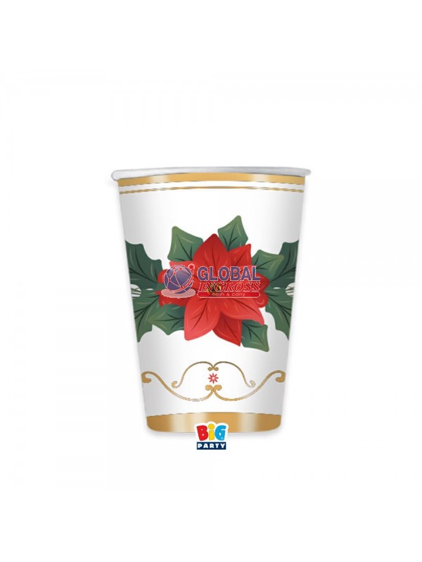 PARTY BICCHIERI NATALE GLAM 6pz