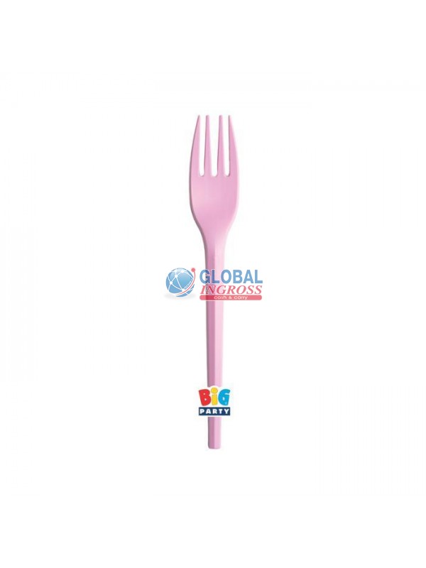 FORCHETTE ECOLOR ROSA -CPLA COMPOSTABILI